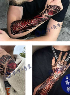破坏兽纹身贴sasi寄生兽纹身贴