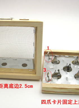 温灸盒艾灸五孔木质艾灸盒艾条盒