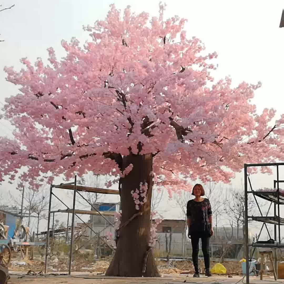 仿真樱花树定制大型绿植物广场婚礼室内落地高品质装饰桃小娟工艺