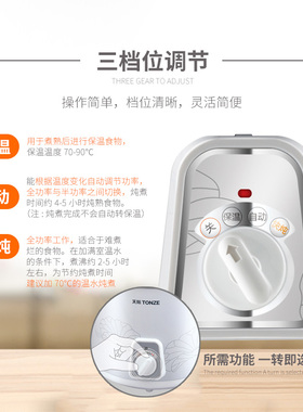 天际白瓷胆电炖锅文火慢炖