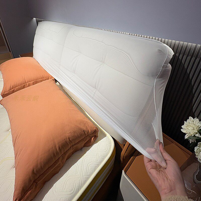 床头全包防尘罩黑色防脏高弹力保护套柔软服贴透气可清洗四季通用,淘宝优惠券,粉丝福利购,淘宝优惠卷