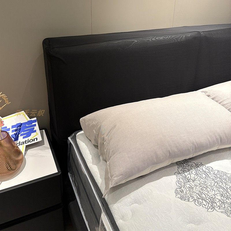 床头全包防尘罩黑色防脏高弹力保护套柔软服贴透气可清洗四季通用,淘宝优惠券,粉丝福利购,淘宝优惠卷