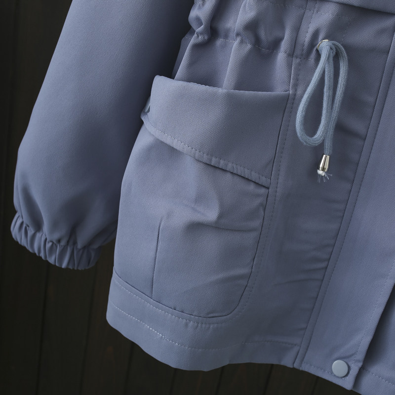 加肥加大女风衣200斤秋装2023新款胖mm抽绳收腰显瘦宽松休闲外套,淘宝优惠券,粉丝福利购,淘宝优惠卷