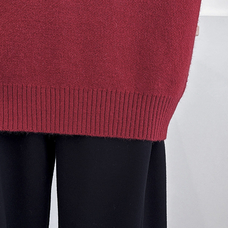 大码毛衣女胖mm秋冬2024新款时尚民族风提花半高领打底针织衫上衣,淘宝优惠券,粉丝福利购,淘宝优惠卷