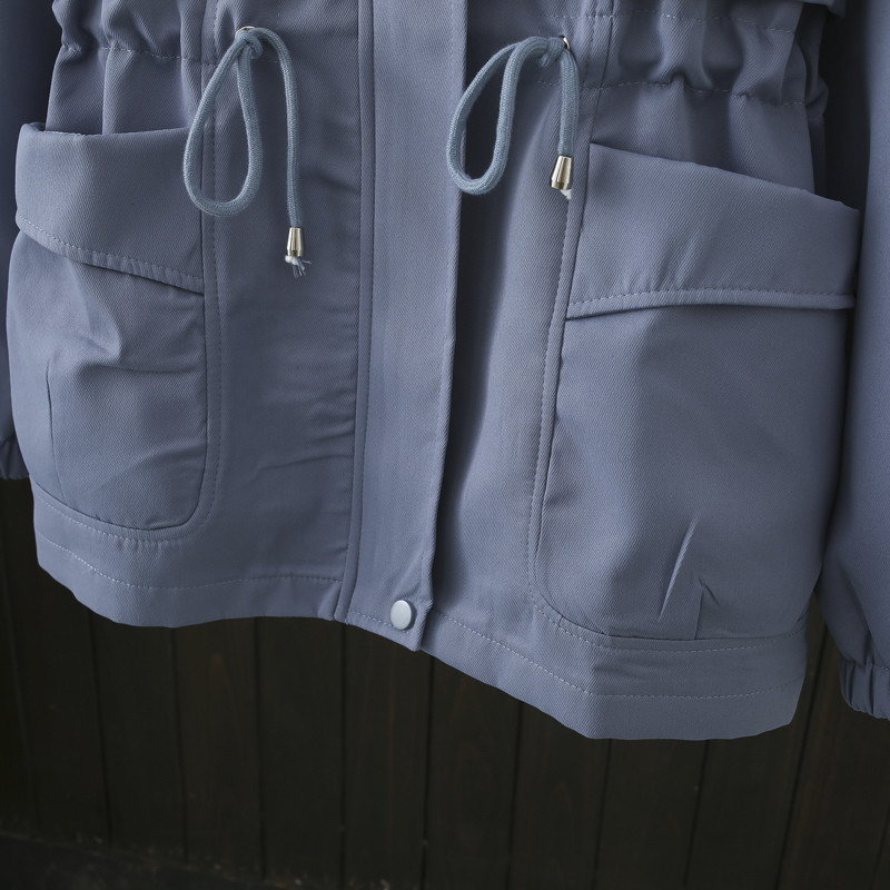 加肥加大女风衣200斤秋装2023新款胖mm抽绳收腰显瘦宽松休闲外套,淘宝优惠券,粉丝福利购,淘宝优惠卷