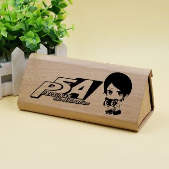 P5 Persona Amamiya Ren Takamaki Apricot Sakura Futaba ເກມ Animation Peripheral Folding Glasses Case Case Pen