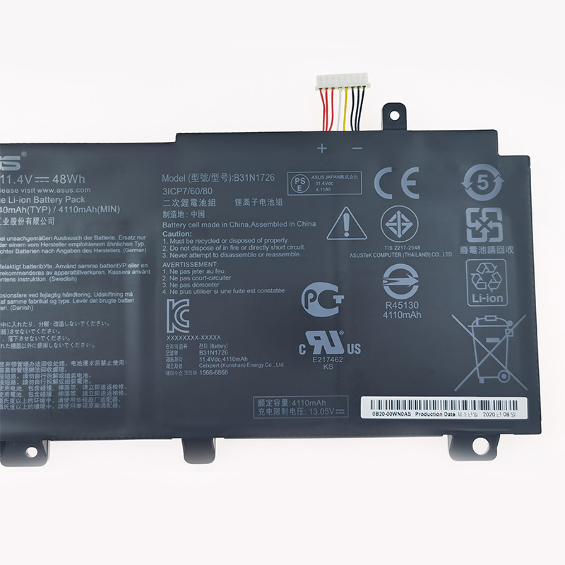 原装华硕ZX80G GE FX80GD GM FX86G F FM B31N1726 FX506L H电池 - 图2