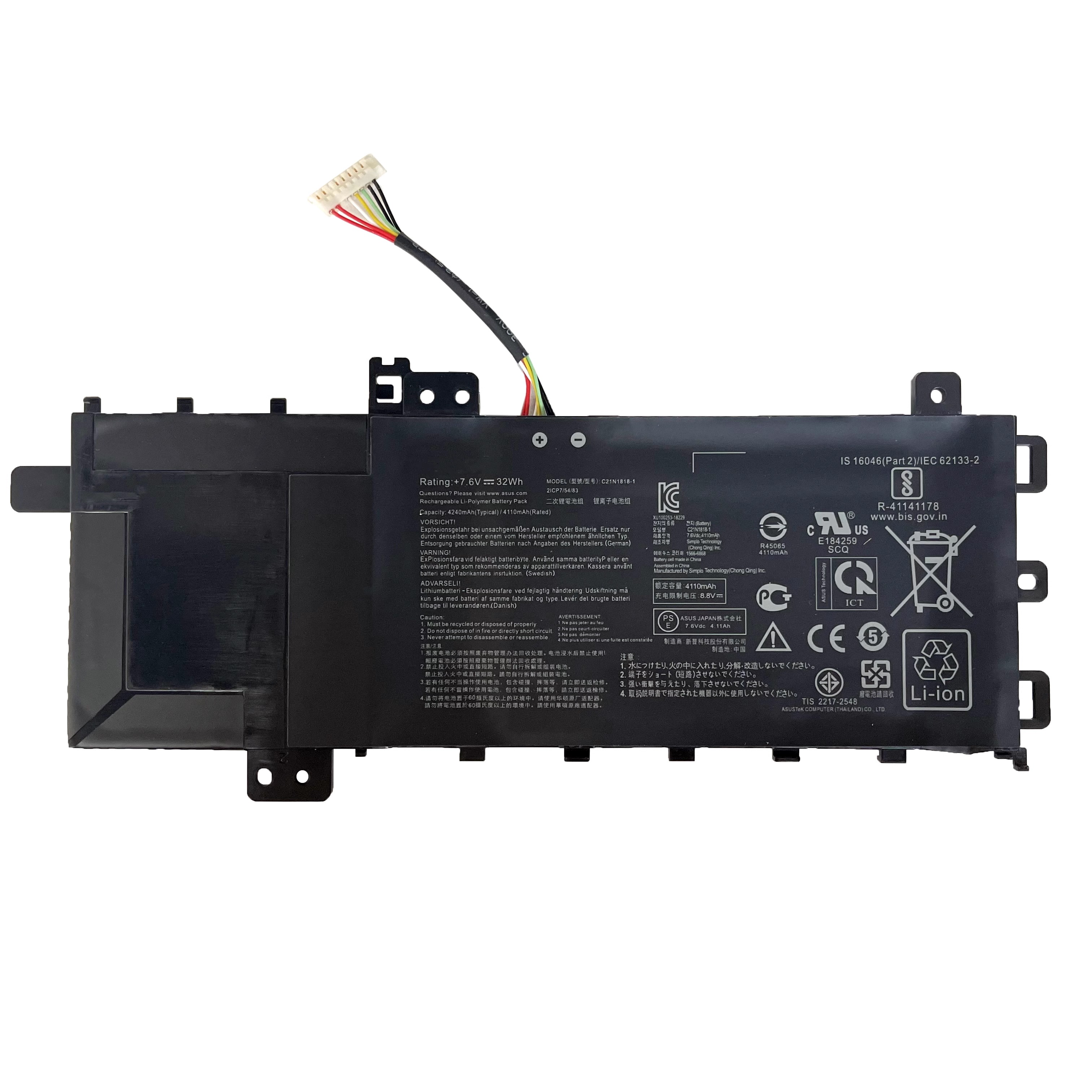 原装Asus华硕Y4200F FL8700F/D V5200j/E Y5200F/D/FB笔记本电池-图2