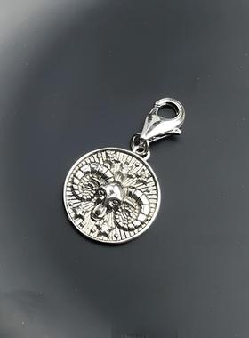 牧羊座白羊Aries泰银圆牌十二星座吊坠挂坠子个性托马斯萨博饰品