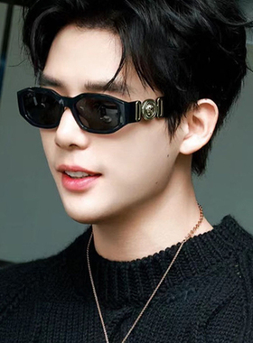 欧美风金属装饰镜腿墨镜