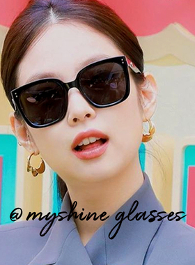 墨镜超大框方形太阳镜jennie同款