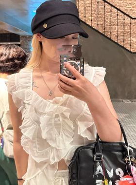 日本CA4同款秋冬报童帽女防晒遮阳鸭舌帽卢昱晓同款情侣款男女