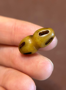 手工雕刻牦牛骨老驼骨背云金刚杵西藏式文玩配饰藏传小元素卡子