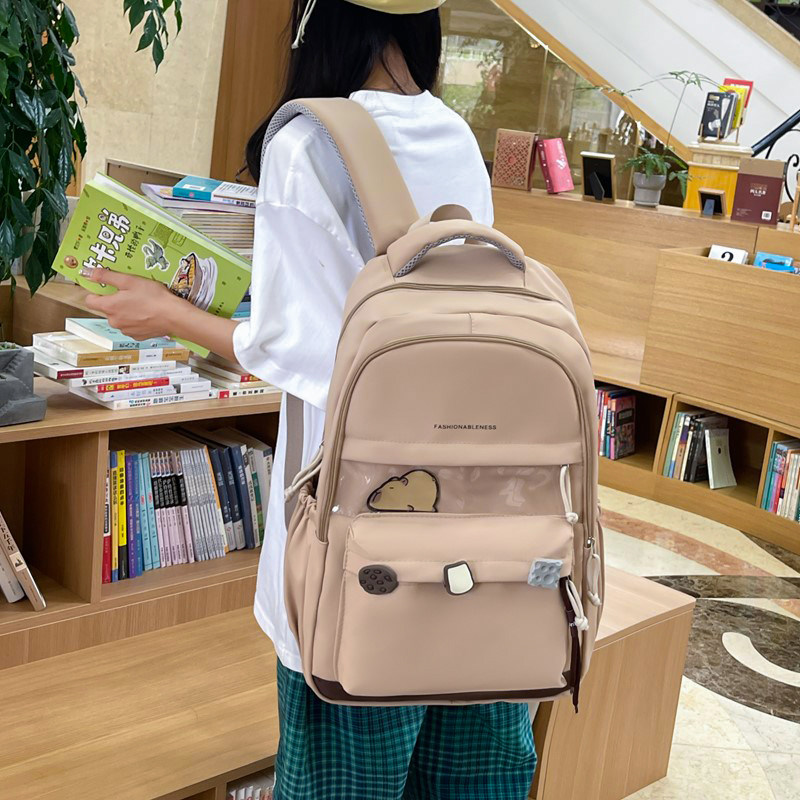 宽肩带双肩包2025新款电脑背包小学生初高中生大容量多层上课书包,淘宝优惠券,粉丝福利购,淘宝优惠卷