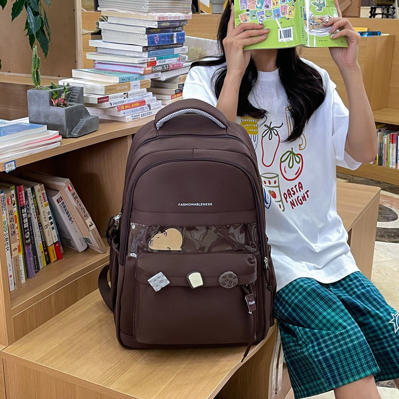 宽肩带双肩包2025新款电脑背包小学生初高中生大容量多层上课书包,淘宝优惠券,粉丝福利购,淘宝优惠卷