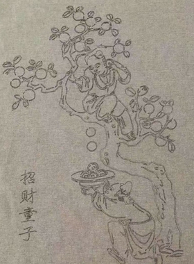 铜钱画底图招财类底图