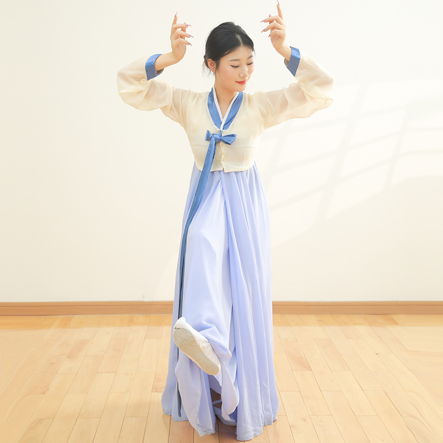 朝鲜舞蹈表演少数民族风套装演出练功服装女新款成人雪纺上衣长裙,淘宝优惠券,粉丝福利购,淘宝优惠卷