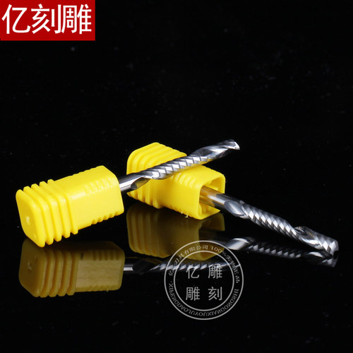 3A5A进口料4mm单刃螺旋铣刀PVC亚克力雪弗板塑料广告雕刻机用刀具 - 图0