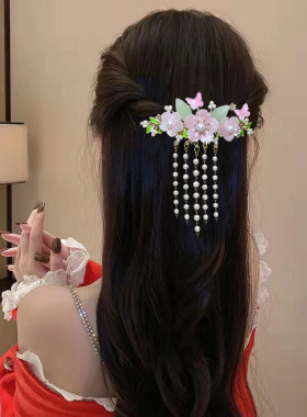 高颜值花朵发夹弹簧夹发卡