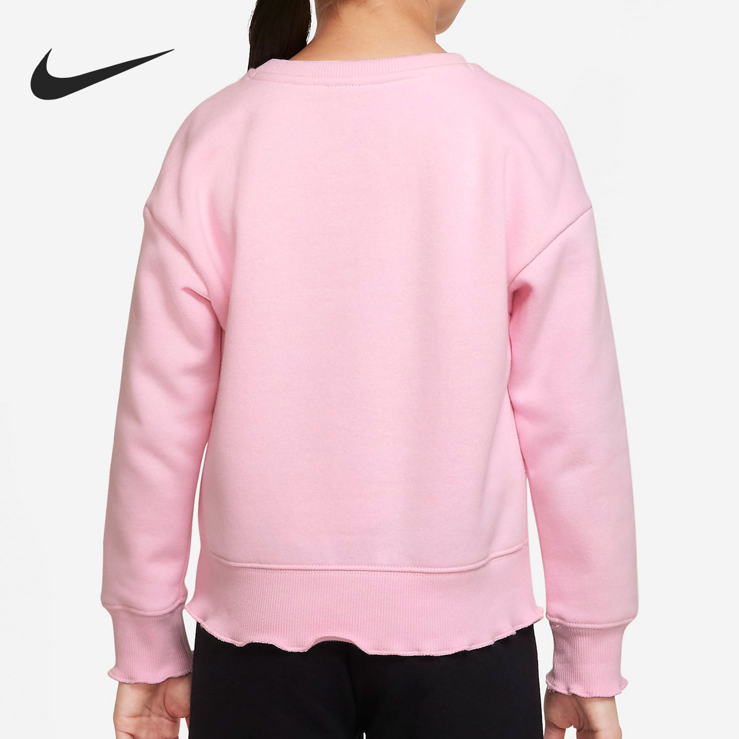 Nike/耐克正品休闲小童时尚潮流运动卫衣套头衫 DQ7966-663 - 图0