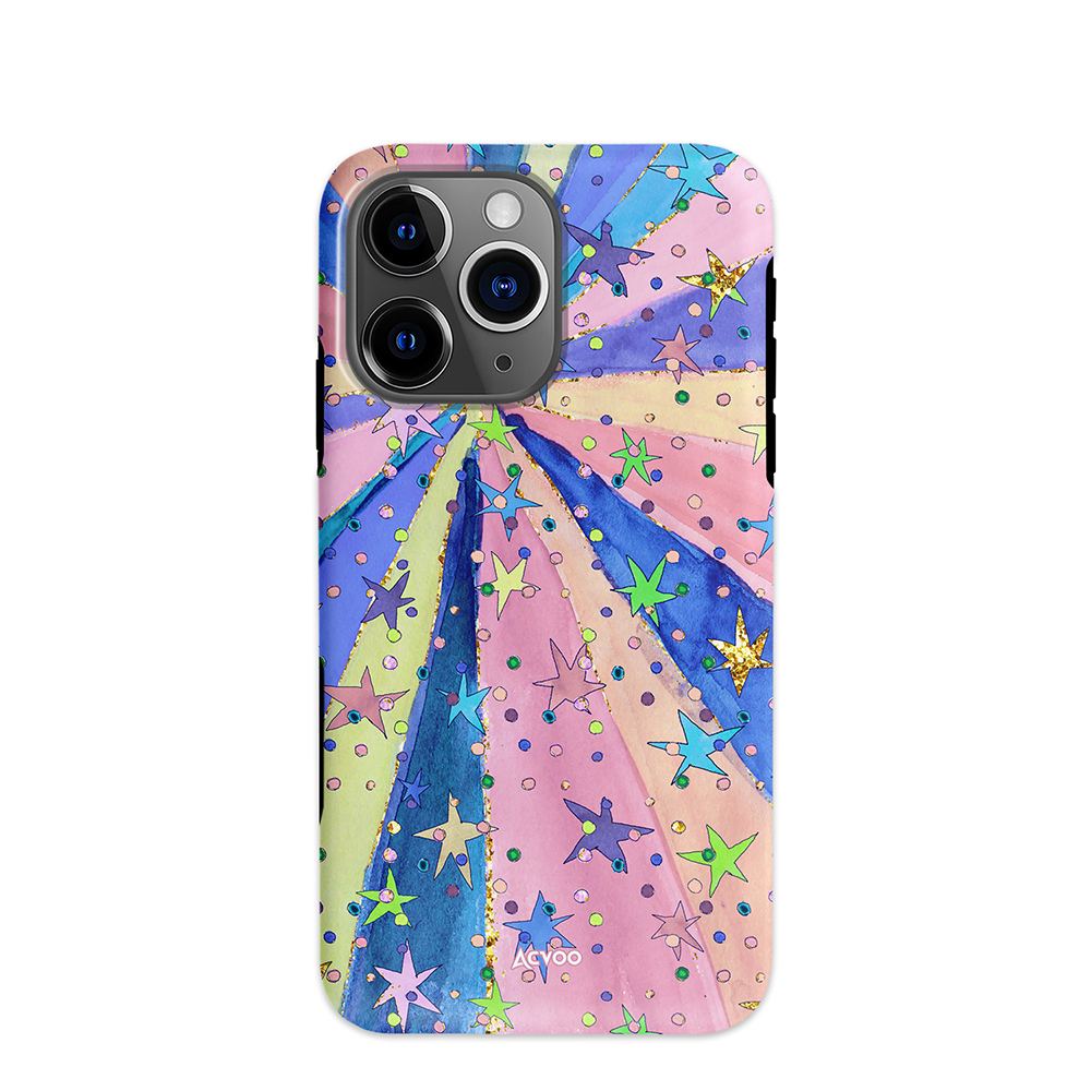 Acvoo奇幻乐园缤纷星星彩带iPhone17Promax保护16适用于苹果15手机壳14防摔壳13不褪色12环保11可水洗Air全包 - 图3
