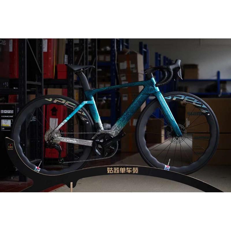 TFSA JH10 碳纤维公路车 破风气动全内走105 7170大套公路自行 - 图0