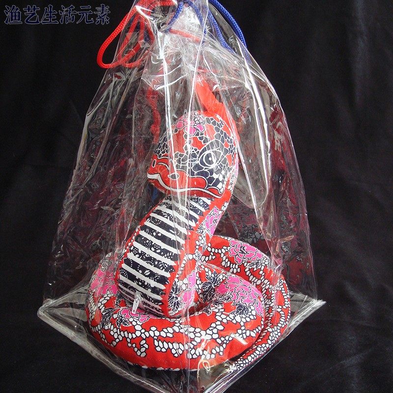 礼品布艺摆件十二生肖络布特色民族玩偶 招财 中式吉祥物风布蛇