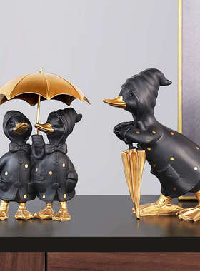 高档轻奢鸭子摆件客厅家居饰品电视柜玄关酒柜摆设好物艺术装饰品