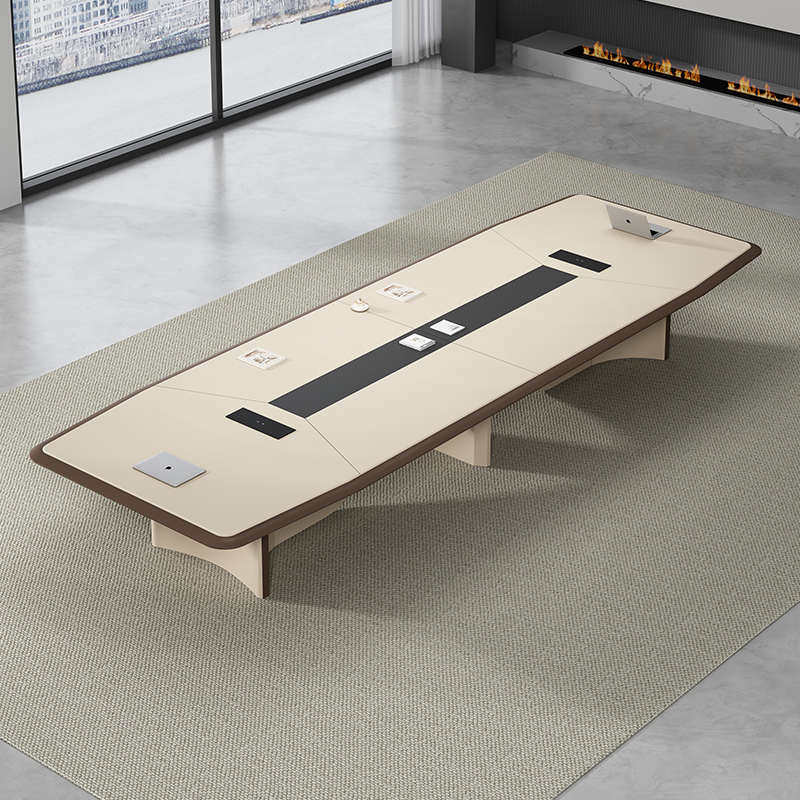 会议桌长桌简约现代办公室大型会议桌椅组合长条桌洽谈桌办公桌椅