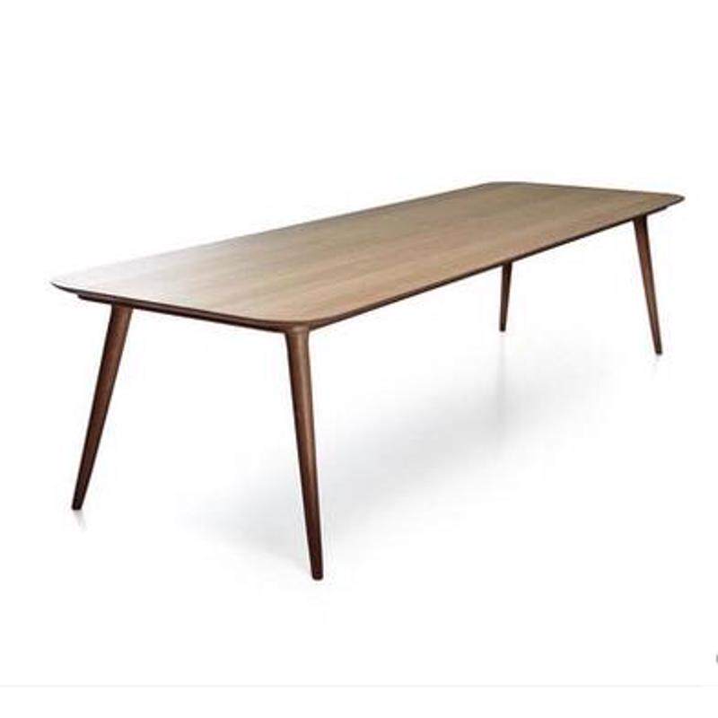 会议桌长条工作洽谈桌实木北欧现代电脑桌简约办公桌桌实木长桌