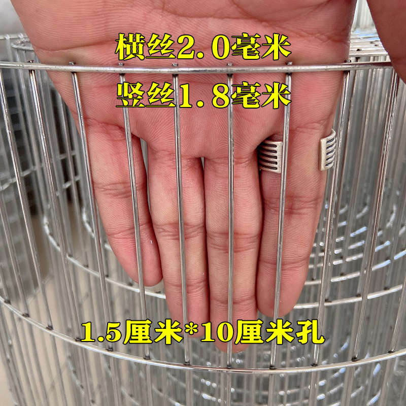 加粗镀锌小长孔电焊网铁丝网片网格丝养殖卷网鸡鸽笼鸟笼阳台垫底 - 图1