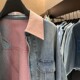 ເສື້ອຍືດສັ້ນ denim ແບບ retro ແບບເອີຣົບແລະເກົາຫຼີແບບກົງກັນຂ້າມສໍາລັບແມ່ຍິງ