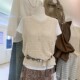 ພາກຮຽນ spring ແລະ summer ຝຣັ່ງ hollow crochet vest ສໍາລັບແມ່ຍິງ slimming