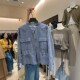 Spring workwear linen stand collar slim ເປືອກຫຸ້ມນອກສັ້ນສໍາລັບແມ່ຍິງ