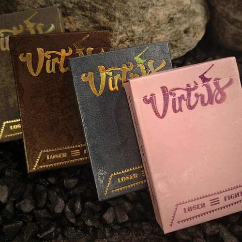 汇奇收藏花切创意扑克牌时尚潮流水彩画艺术卡牌 恶魔之盒 Virtus - 图0