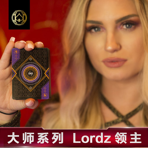 汇奇烫金进口收藏创意花切扑克牌 Lordz 紫色黑暗领主 Devo XCM - 图0