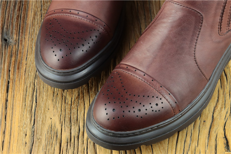 广州手工复古男皮靴捡漏头层牛皮高端欧式缝线马丁靴男鞋高帮皮鞋,淘宝优惠券,粉丝福利购,淘宝优惠卷