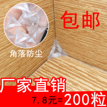 Transparent Crystal Dust Angle Drawer Corner Dust-Proof Corner Grain Wardrobe Cabinet Furniture Cabinet Furniture Cabinet Dead Angle Anti Dirty Triangle Corner Grain