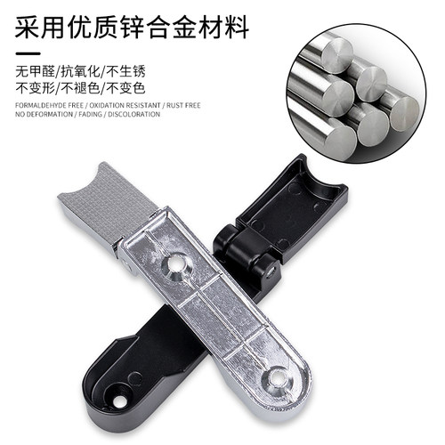 加厚衣柜挂衣杆法兰座衣橱衣通杆支架配件衣杆托五金底座组合衣托 - 图2