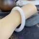 Gold jade white moonlight bracelet with natural ice seeds for mother