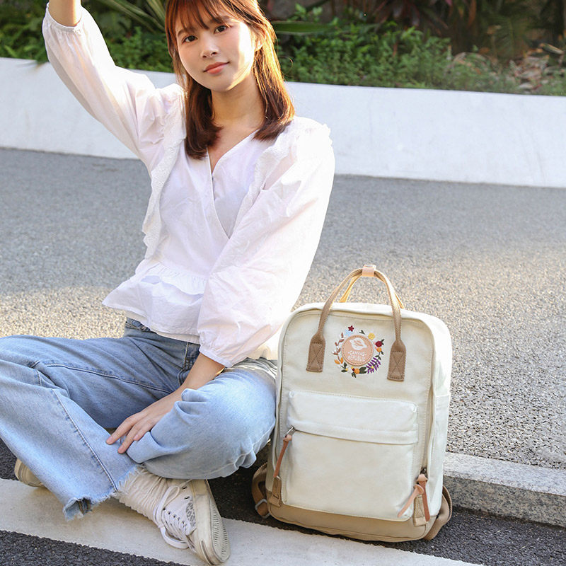 canvas republic女大容量双肩包 canvasrepublic双肩背包