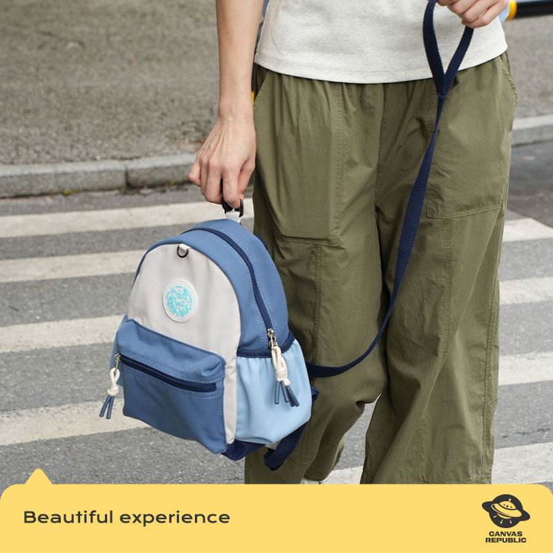 CANVAS REPUBLIC防走失儿童书包 轻便防泼水小学生撞色双肩背包,淘宝优惠券,粉丝福利购,淘宝优惠卷