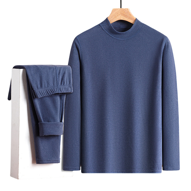 啄木鸟冬季男士双面德绒自发热保暖内衣套装中年大码防寒秋衣秋裤,淘宝优惠券,粉丝福利购,淘宝优惠卷