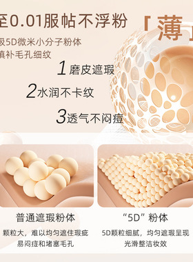 正品梦幻日记美肌修颜遮瑕液粉底膏遮盖斑点痘印黑眼圈眼袋不脱妆