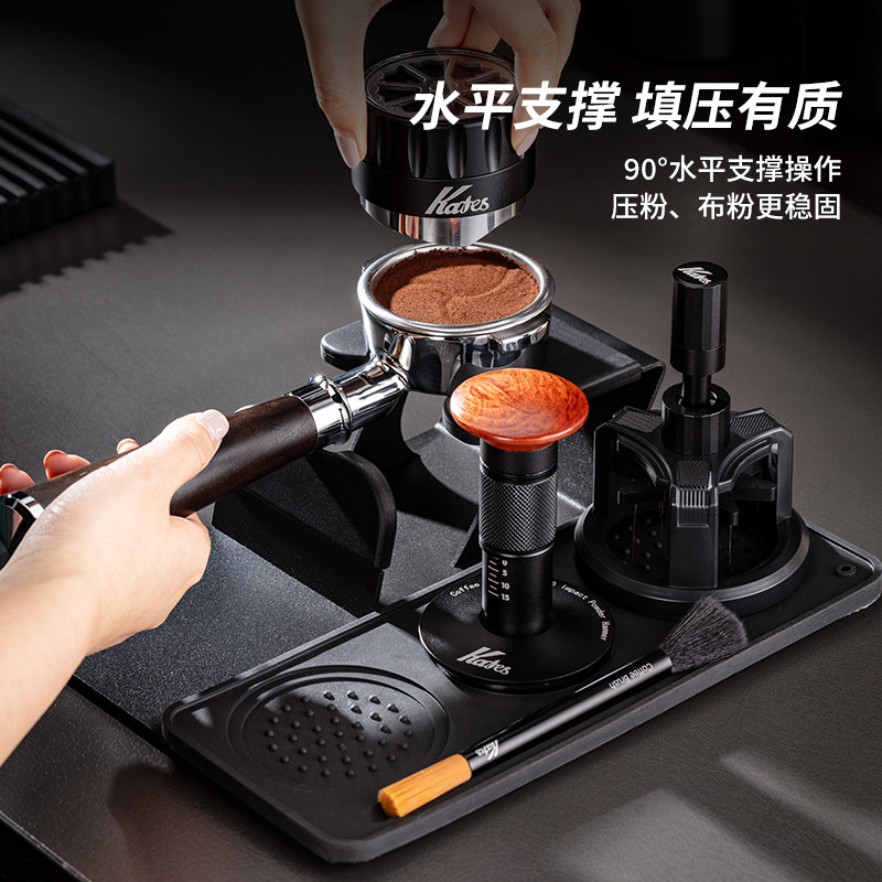 咖啡压粉底座套装布粉器布粉针压粉锤五件套51/53/58咖啡工具全套,淘宝优惠券,粉丝福利购,淘宝优惠卷