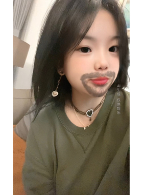 青铜色ins风爱心复古少女耳钉