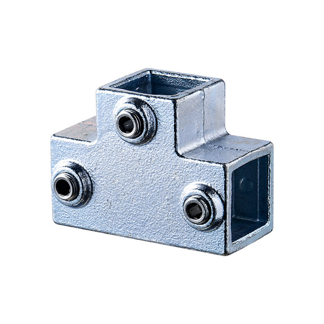 20 30 40mm square tube connectors without welding 25 galvanized square tube tee four-way elbow fixing fastener