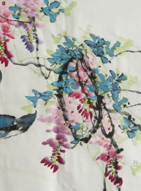 宝墨轩书画手绘花鸟国画客厅玄关风水装饰字画三尺水墨虾趣图 E28