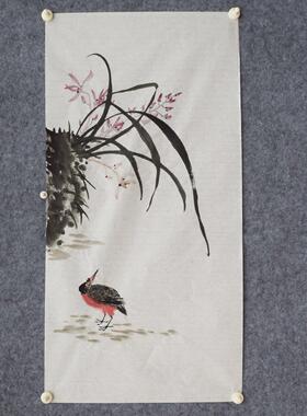 宝墨轩手绘梅花挂画三尺梅开五福图花鸟国画客厅装饰画特价E25-4