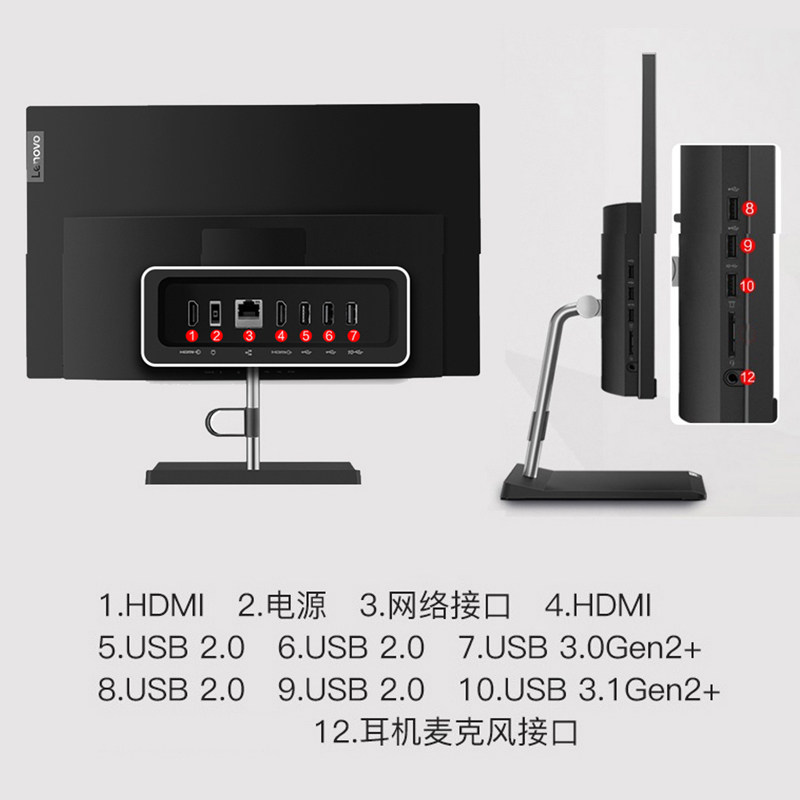 lenovo /联想s5430十代i3-10110u 翔数数码一体机